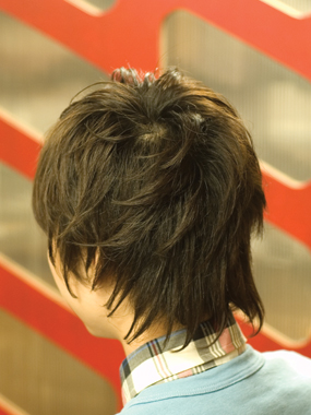 メンズ　ヘアスタイル　プレッピーショートバック