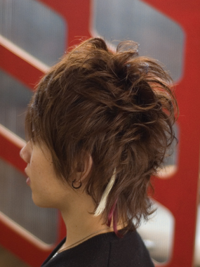 メンズ　ヘアスタイル　
ロッカー風セイムレイヤーサイド