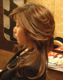 ロング　ヘアスタイル
大人系巻き髪サイド
