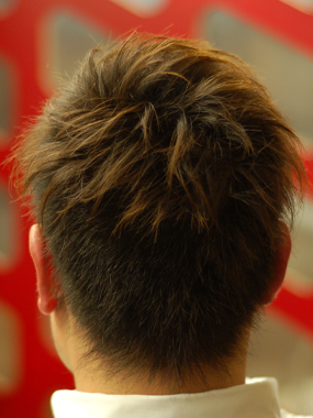 メンズ　ヘアスタイル　
ナチュラル2ブロックカット