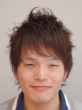 メンズ　ヘアスタイル
バランス抜群のひし型３Dショートフロント