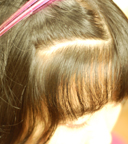 前髪のみの縮毛矯正BEFORE